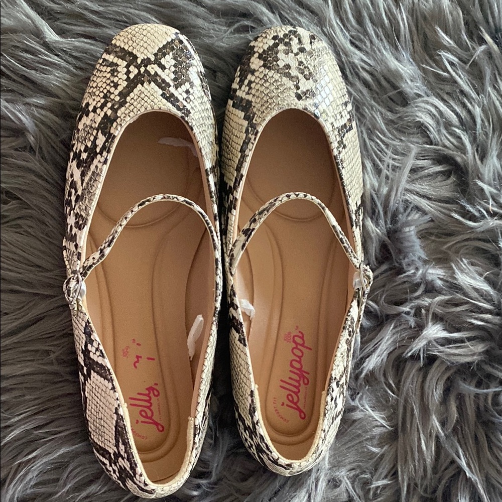 NW Jellypop Women's Snakeskin Ballet Flats